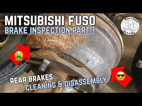 Fuso FG Rear Brake Inspection