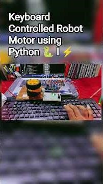 2️⃣ Keyboard Controlled Robot Motor using Python 🐍 + Arduino Uno ⚡#Arduino #PythonProject #