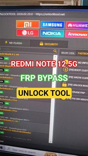 Redmi Note 12 5G Frp Bypass ( Fastboot Mode ) Unlock Tool #foryou #shorts #frp_solution #fastboot