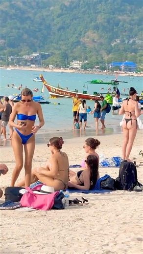 🇹🇭Phuket Beach Wonderful Summer Holiday Best Day 85🦀 #phuketbeach
