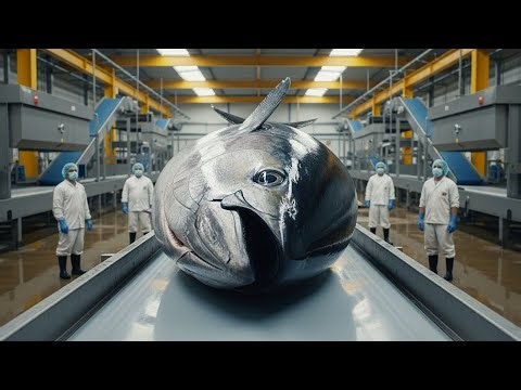 Mega Process: Mass Tuna Fish Processing 🐟 | From Raw Catch to Packed Export