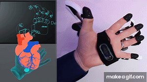 I Feel The Future Of VR With Dexmo Haptic Gloves on Make a GIF