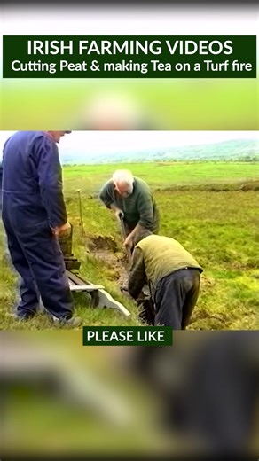 Cutting Peat on the Bog - Making Tea on a Turf Fire #IrishHeritage #irish #ireland #fblifestyle | Videos of Irish Farming Life