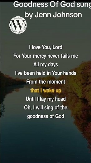 Goodness Of God (Music Video with Lyrics) Jenn Johnson #ahorts #christianmusic