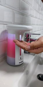 13K views · 37 reactions | Automat Automatic Soap Dispenser makes the soap automatically fall in your hand like magic! ✨✨ No touch, and no need to pump! ✅ Works with most liquid soaps and even rubbing alcohol! Now available at Kimstore for only Php 499!  Order here: https://bit.ly/AutomatDispenser Features: ❇️ Motion Sensor ❇️ 100% Hygienic ❇️ Easy to Refill ❇️ 330ML Capacity ❇️ Status Indicator Light ❇️ Battery-Operated | Kimstore | Facebook