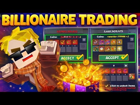 How to get Rich 🤑 trade in Blockmango skyblock 🔥 #skyblock #blockmango