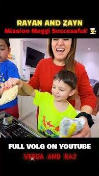 Rayan Aur Zayn Ne Banai Maggi! Kya Sahi Bani? 😍 #shorts #kidsfun #maggi