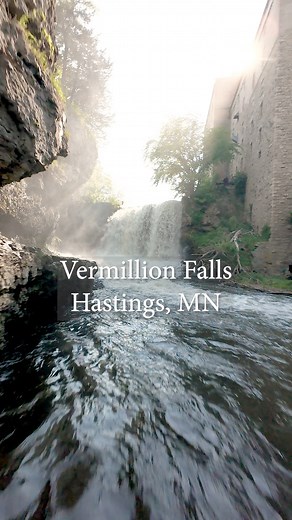 Fly over Vermillion Falls in Hastings, MN | Nathan Klok Photography