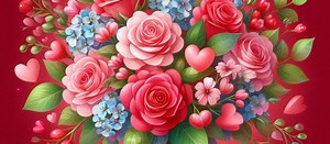 Kartka walentynkowa 2024. Przygotowaliśmy piękne obrazki do wysłania