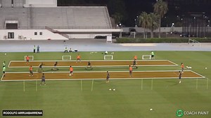 17K views · 116 reactions | ⚽ 4+3:4+3  4 players passing the ball to each other, trying to find the gap to find the 3 team mates  Ball needs to go around fast to create gaps in the defensive lines 聾 When 3 team mates are found, ball goes back to the four and they try to score  Football Coaches Lyceum | Drills4Football | Facebook