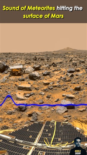 3.2M views · 28K reactions | NASA Insight lander records the sound of multiple meteorites hitting the surface of Mars #mars #NASA #astronomy #space | Nikola Sagan | Facebook