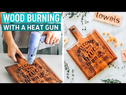 WOOD BURNING! BURN PICTURES & DESIGNS INTO WOOD W/ ANY CRICUT MACHINE | CRICUT TUTORIAL FOR BEGINNER