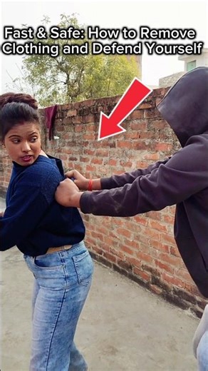 Fast & Safe How to Remove Clothing and Defend Yourself #selfdifence #kravmaga #tutorial #martialart