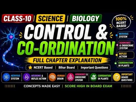 CLASS-10 I SCIENCE I BIOLOGY I CONTROL & CO-ORDINATION