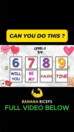 Say the Word on Beat | 6 7 8 9 Will You Be My Valentine | VALENTINES DAY 2026 SPECIAL | SHORTS