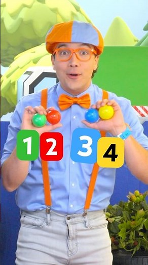 1-2-3-4! Can you count the ball pit balls? Learn and Play with Blippi! #shorts #blippi