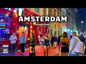 Amsterdam, Netherlands 🇳🇱 | 4K Walking Tour of Famous Streets & Canals