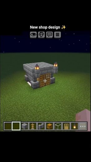 Shop design ✨ in Minecraft | Easy Tutorial #Shorts #minecraft