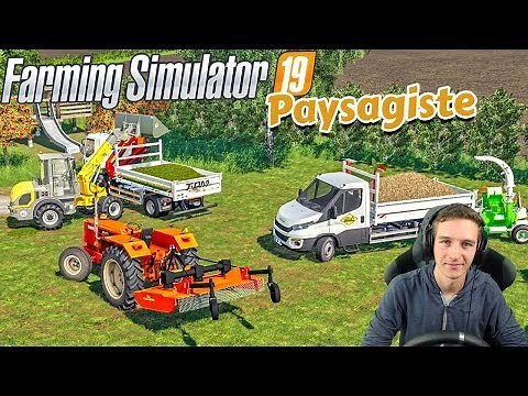 PAYSAGISTE DANS UN JARDIN ! Farming Simulator 19 !