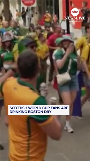 Scottish fans celebrating their team’s World Cup return drank a Samuel Adams taproom dry in Boston according to reports. ABC News’ Jaclyn Lee has more.