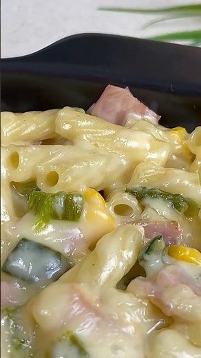 ✨ Prepare this delicious Tortiglioni with corn cream and poblano pepper!!
