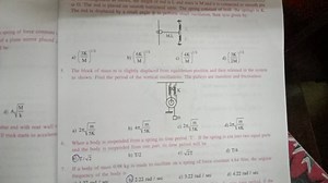 If truck starts to accelerat 6. When a body is suspended from a... | Filo