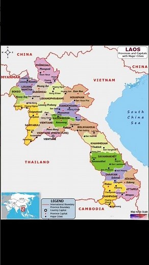 Laos Map
