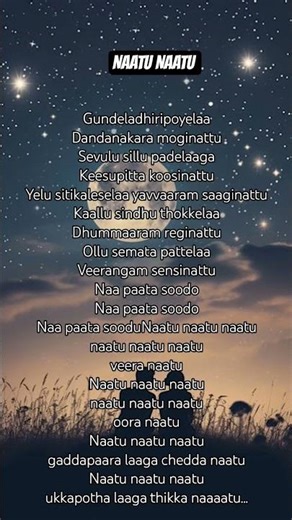 Naatu Naatu lyrics Song by Kaala Bhairava and Rahul Sipligunj #song #lyrics #reels #viral #trending