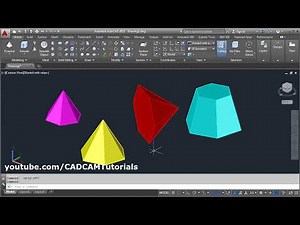 AutoCAD 3D Pyramid Command Tutorial Complete | Frustum of Pyramid; Sides; Axis Endpoint; Top Radius Video Lecture | A complete Guide to AutoCAD (English) - Design Softwares