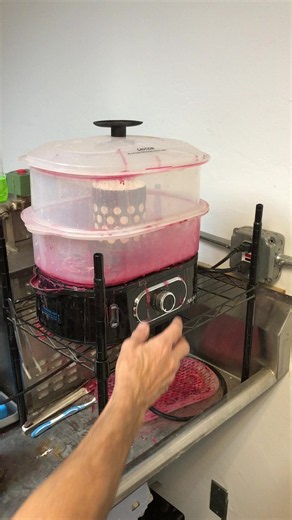 Dewaxing a Flask with a Food Steamer (Lost Wax Casting)