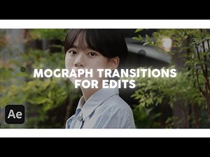 mograph transitions for edits | after effects