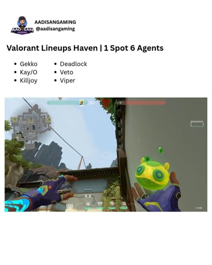 (Part-11)One spot can win rounds with ANY agent 🤯. #valorant #valorantlineups #valoranthighlights