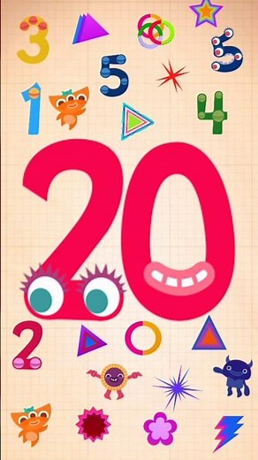 Endless Numbers Count 20 and Funny Animation for kids. #endlessnumbers