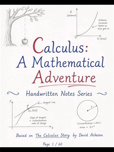 Calculus: A Mathematical Adventure | Handwritten Notes Series for Beginners