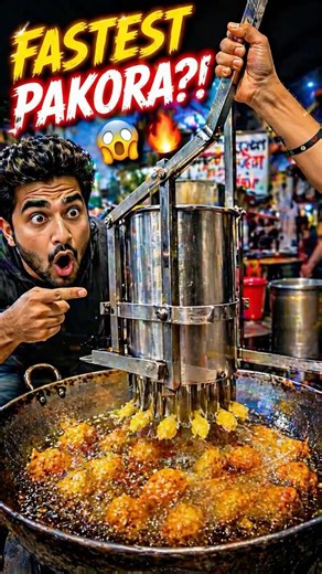 Fastest Pakori Making Machine 😱| Street Food Master Trick You Must See! #professorofwhy #yt #viral