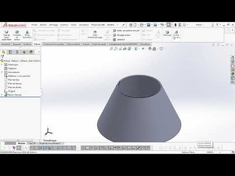 Comment faire un forme conique et son développé avec SolidWorks