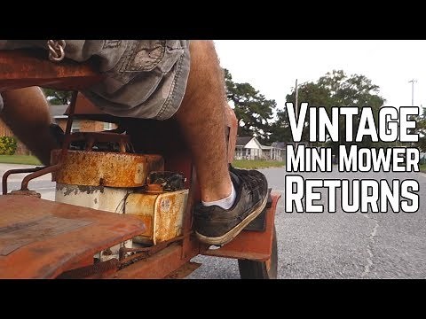 The 60's Mini Mower Returns! Belts, Slicks & Riding: Ike's Adventures