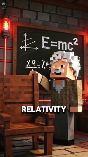 Einstein’s Minecraft Universe 🧠✨
