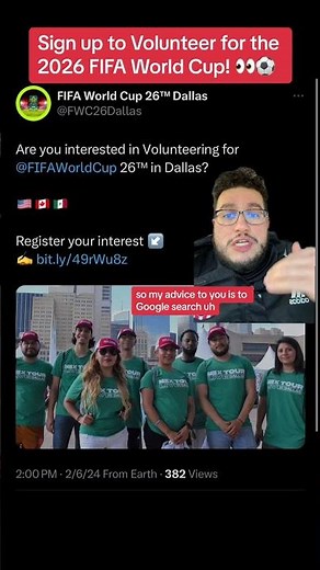Volunteer for the 2026 FIFA World Cup!