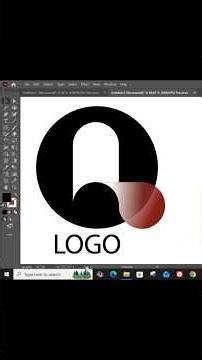Creative Q Logo Design in Illustrator #Shorts
