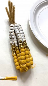 I made these bean corn DIY’s a few years ago and I wanted to show them again. the step by step is on my blog too. Happy crafting. #beadcorn #candycorndiy #fallcrafts #FallDecorDIY | Amber Strong DIY