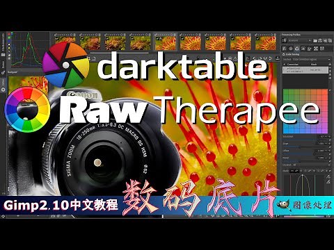 相机福音| Darktable中文 & Rawtherapee中文, RAW 数字底片文件打开与编辑与Gimp的无缝联接