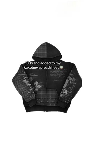 Kakobuy Spreadsheet for IG Brand Insights