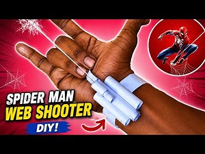 How to Make a Real Spider-Man Web Shooter at Home 🕷️ | Easy DIY Paper Craft