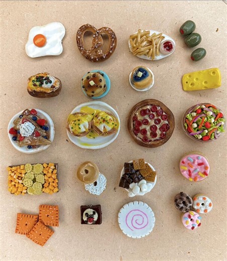 Mini Clay Food Magnets – 2,3or 4-magnet Bundle | Handmade Gift |refrigerator Magnets - Etsy