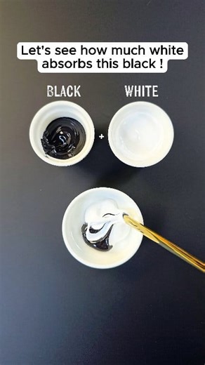 9.8K views · 99 reactions | Watch till the end to see black get absorbed by white  #colormixing #paintmixing #asmr #art #colors #painting | Mini Art Zone | Facebook