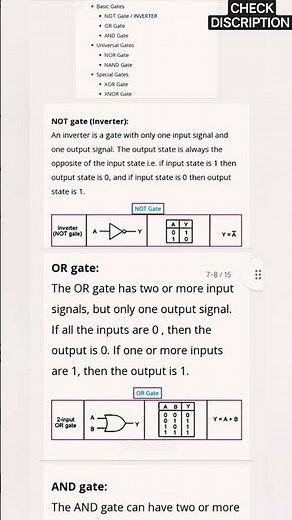 BOOLEAN LOGIC NOTES CH-3 CLASS 11 CS CBSE
