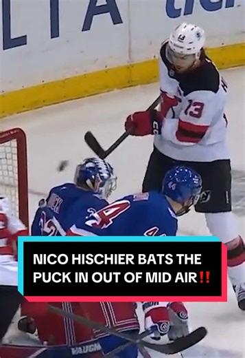 Nico Hischier's Mid-Air Puck Goal in NHL