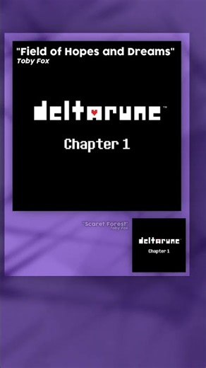 Field of Hopes and Dreams VS Scarlet Forest 🎶 Which Deltarune song is better?