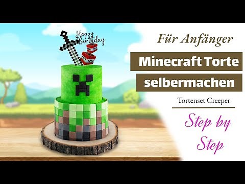 Minecraft cake for beginners | easy to bake yourself | Update 2024